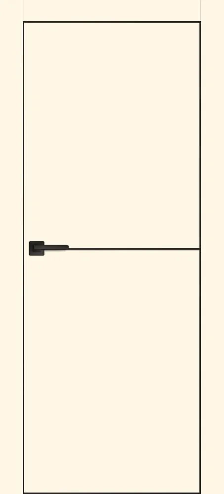 Фото Межкомнатная дверь PX-19 черная кромка с 4-х ст. Магнолия